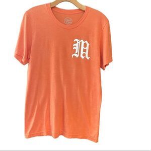 Dyme Lyfe Sz M University of Miami UM Hurricanes Orange Cotton Team T-Shirt